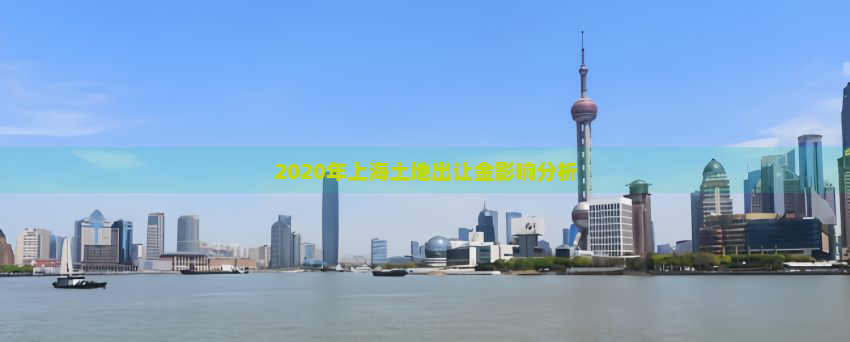 2020年上海土地出让金影响分析